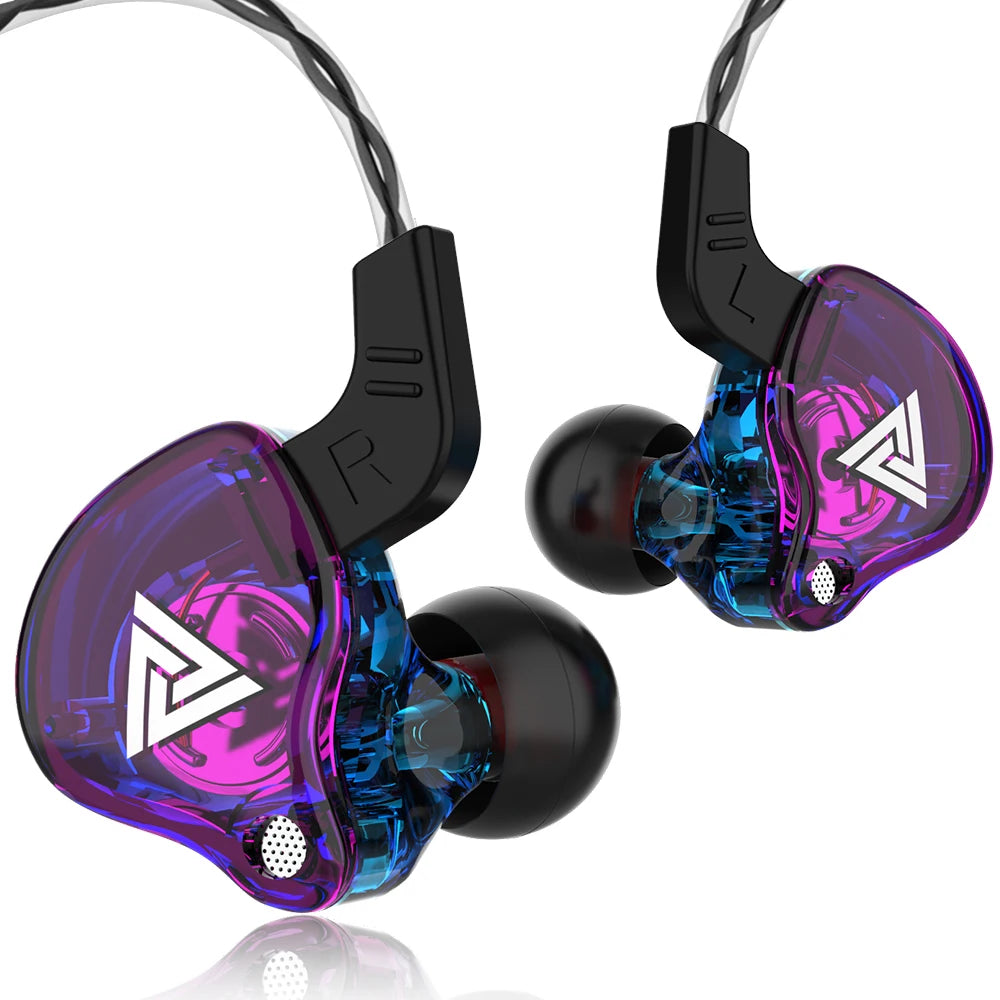 Wired In-Ear Headphones — Dual 8mm Drivers 3.5mm Stereo HiFi Earbuds with Mic for Sports