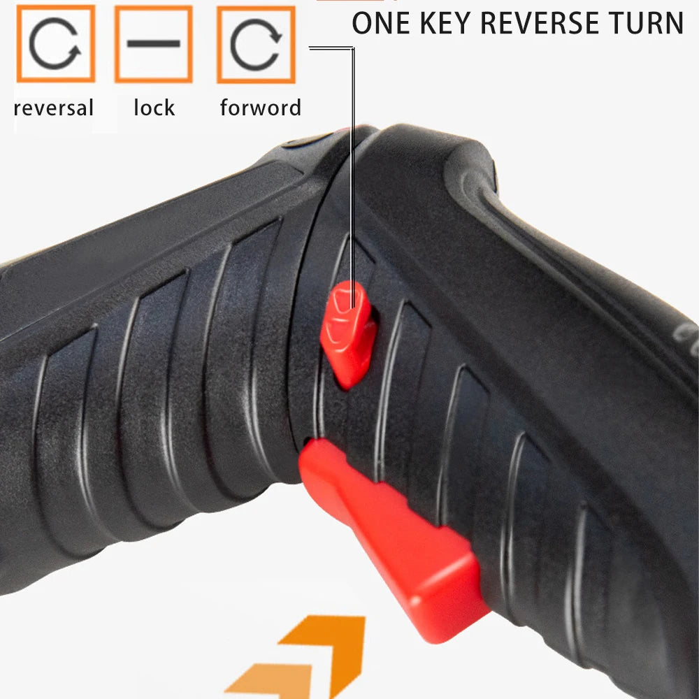 47-Piece 3.6V Cordless Electric Screwdriver Kit, 1800mAh Rechargeable Mini Drill for Home DIY & Furniture Installation