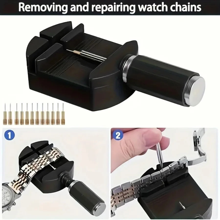 Watch Link Removal Tool Kit - Watch Band Pin Remover & Repair Tools for Strap Adjustment