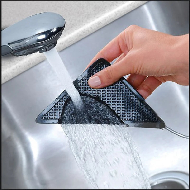 Triangle Rug Grippers 4pc/8pc — Reusable Anti-Slip Rubber Carpet Pads for Tile, Hardwood & Laminate