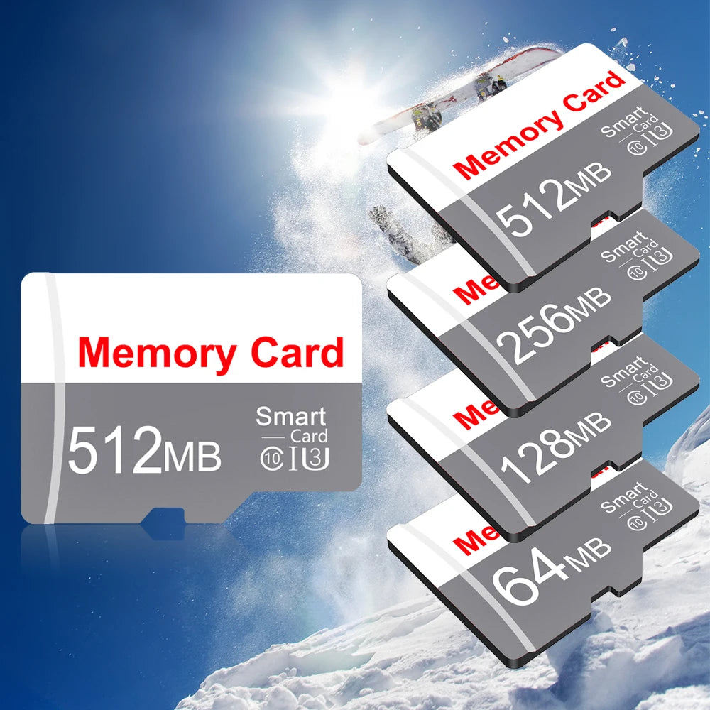 TF / Micro SD Memory Card 64MB 128MB 256MB 512MB Class 10 U3 V30 High-Speed for CCTV Camera Phone Tablet