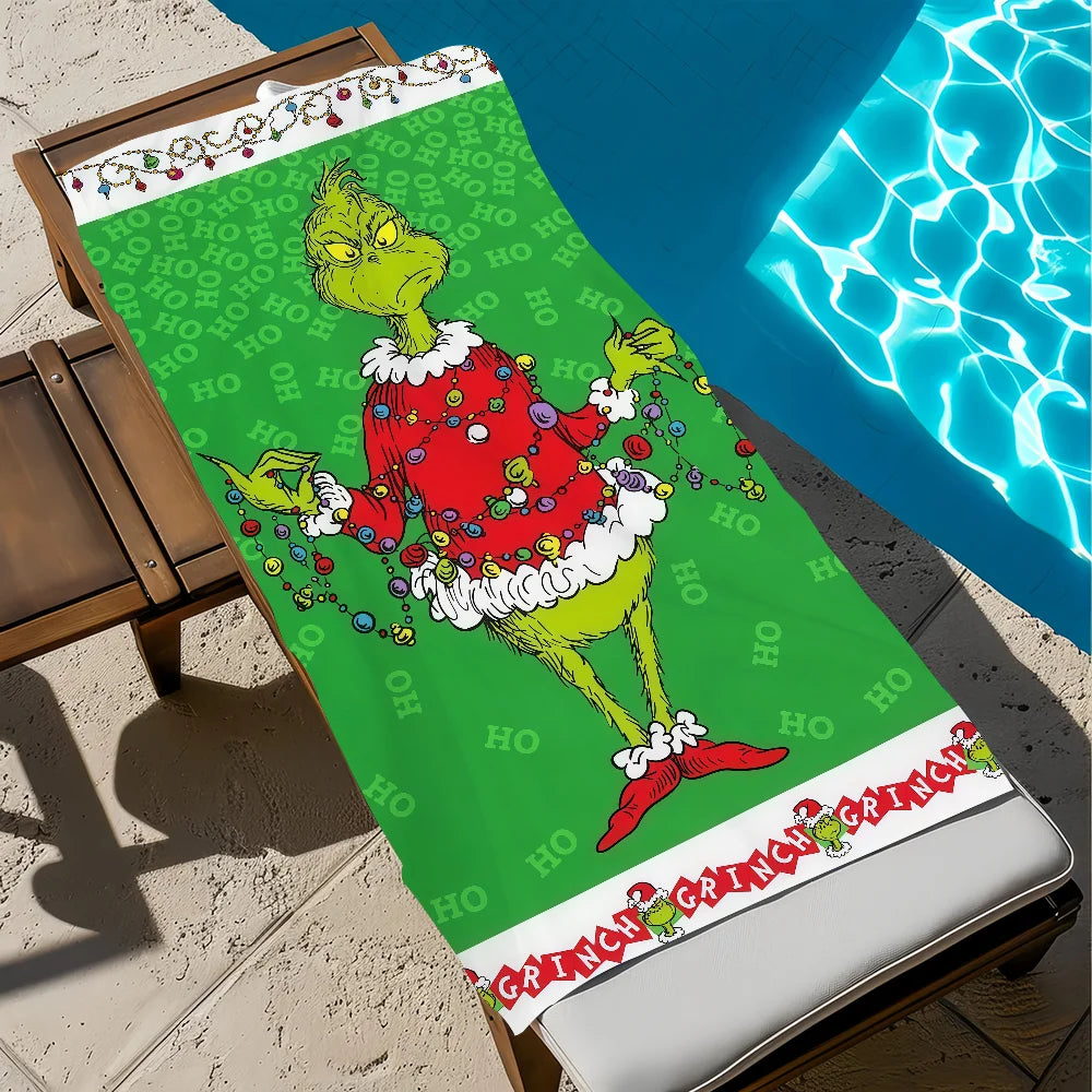 Anime Microfiber Beach Towel - Quick-Drying Soft Towel for Travel, Fitness, Sauna & Camping (Multiple Sizes)