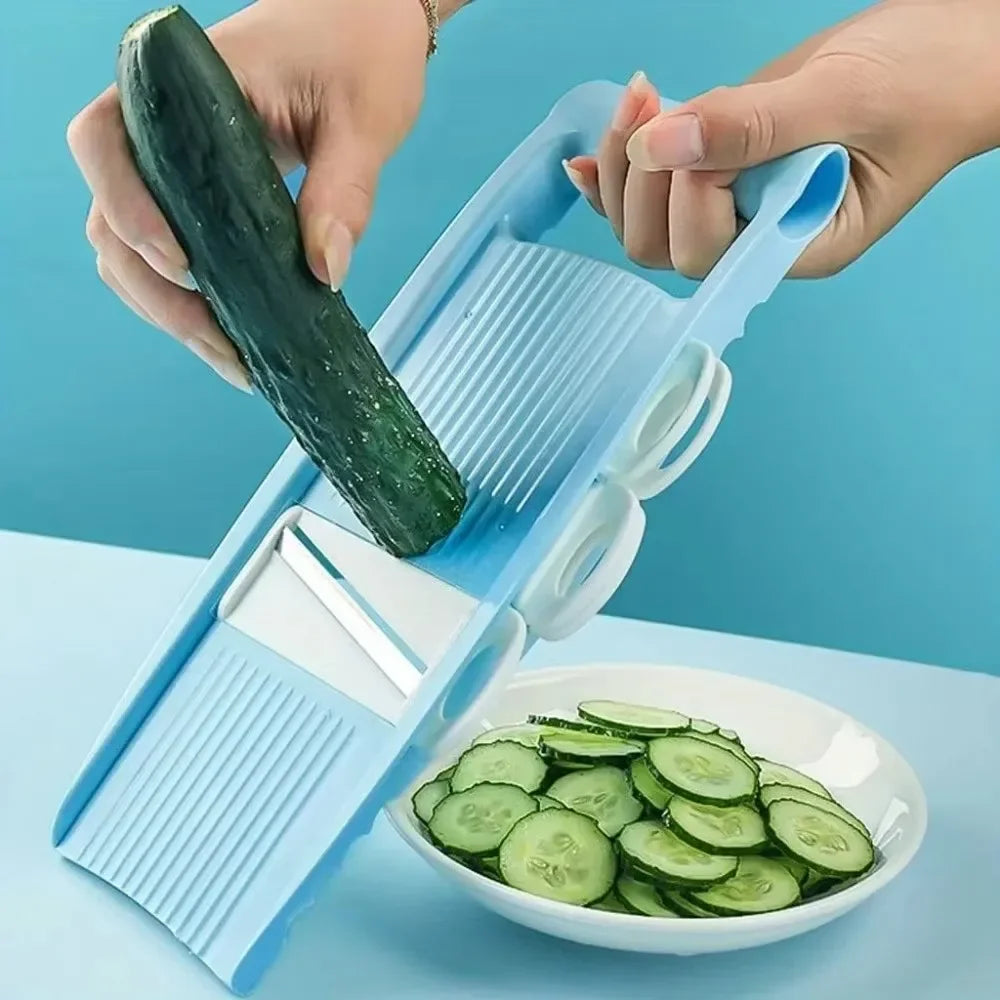 7-in-1 Mandoline Slicer – Multi-Function Vegetable & Cheese Grater for Potato, Carrot, Cucumber