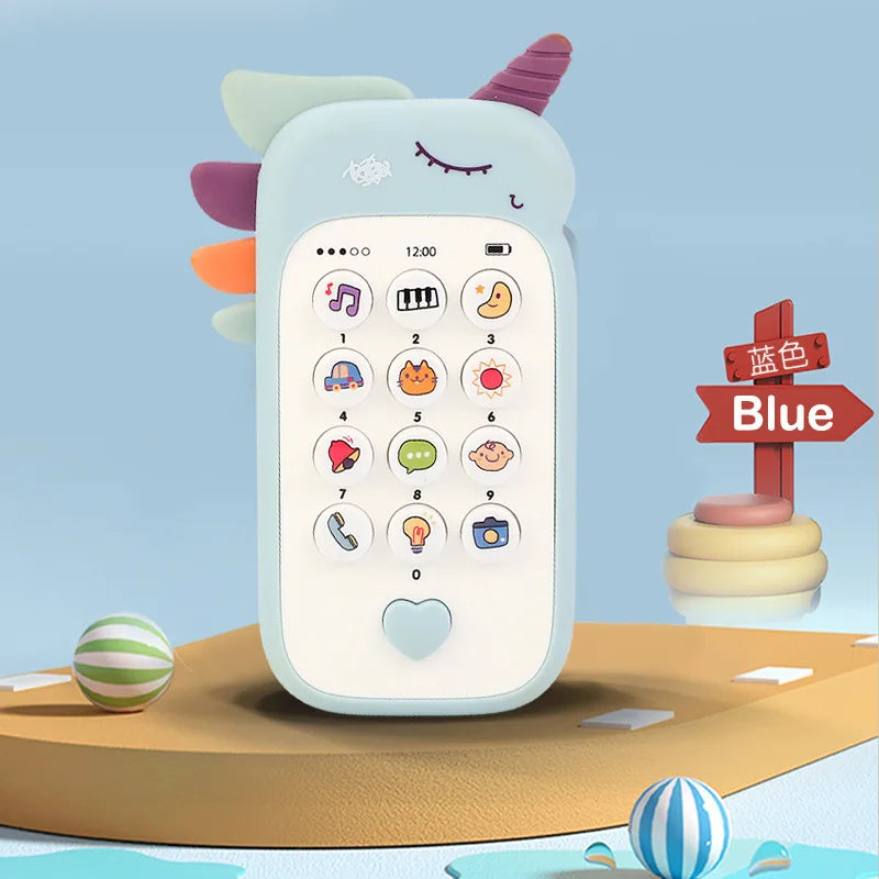 Baby Toy Phone with Music and Teether – Interactive Pretend Play Phone for Infants & Toddlers
