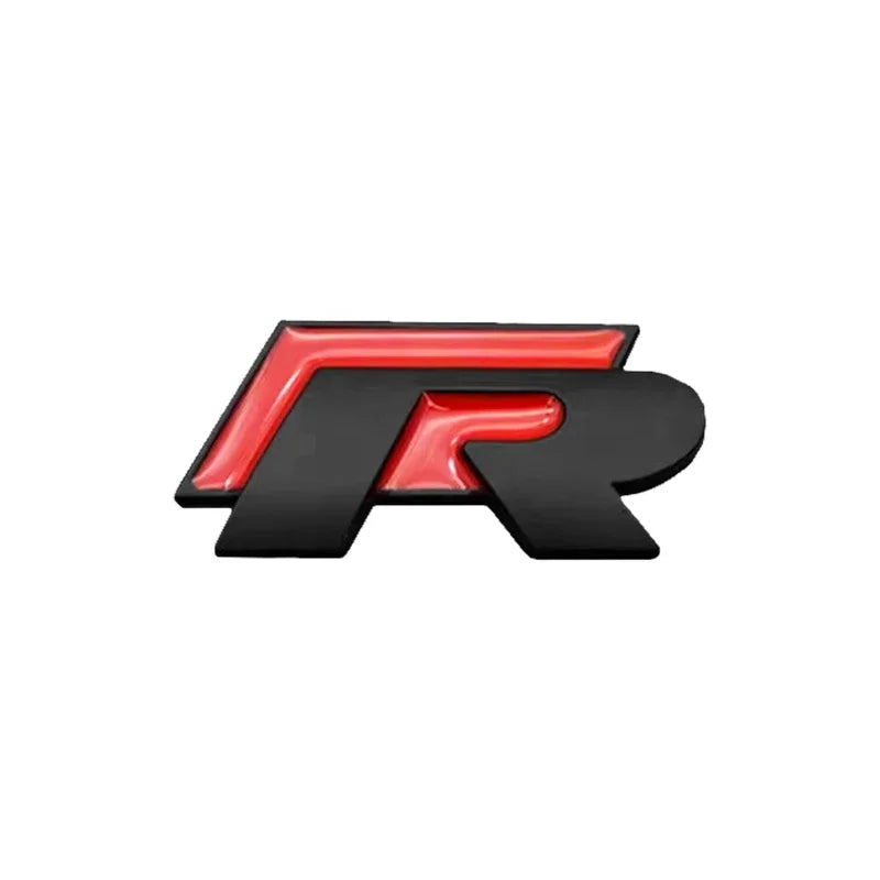 3D Metal R Logo Car Trunk Emblem Sticker Rear Body Badge for Golf Polo Jetta Beetle Passat Tiguan