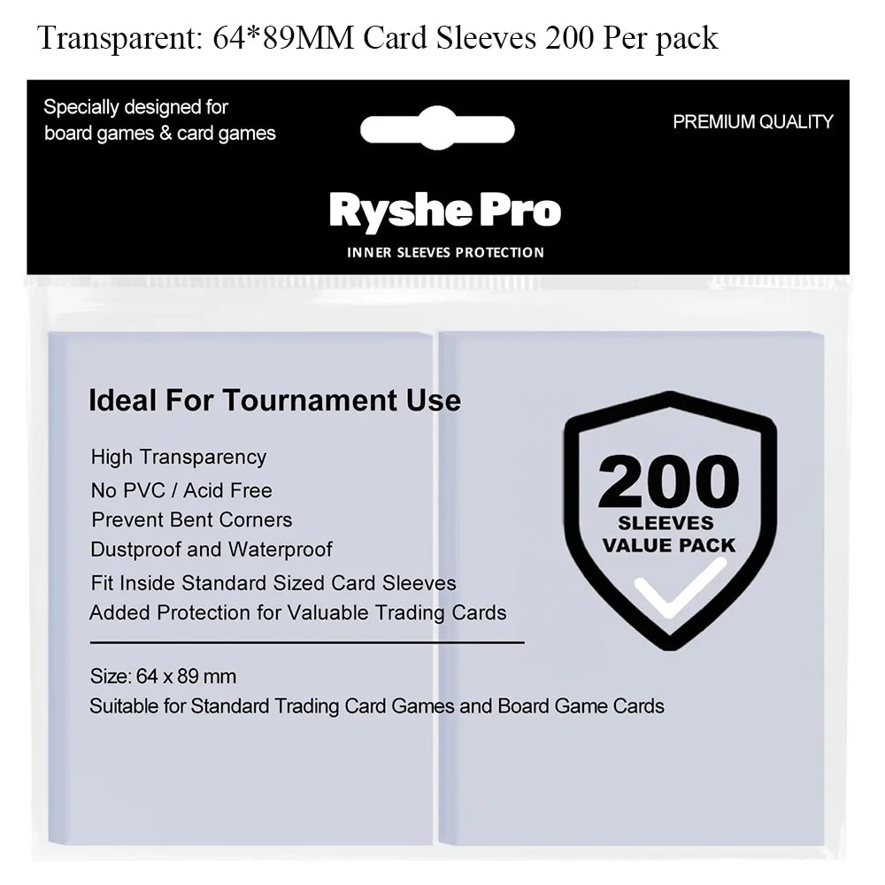 25-Pack 3 x 4 in (76 x 102 mm) 35PT Toploader Card Sleeves - Rigid Hard Card Protectors for MTG TCG Pokémon Trading Cards