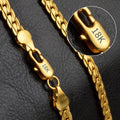 6mm Sideways Necklace — 925 Sterling Silver, Gold or Silver Color, 8/18/20/24 in (20.3/45.7/50.8/61.0 cm) Chain, Wedding & Engagement Jewelry