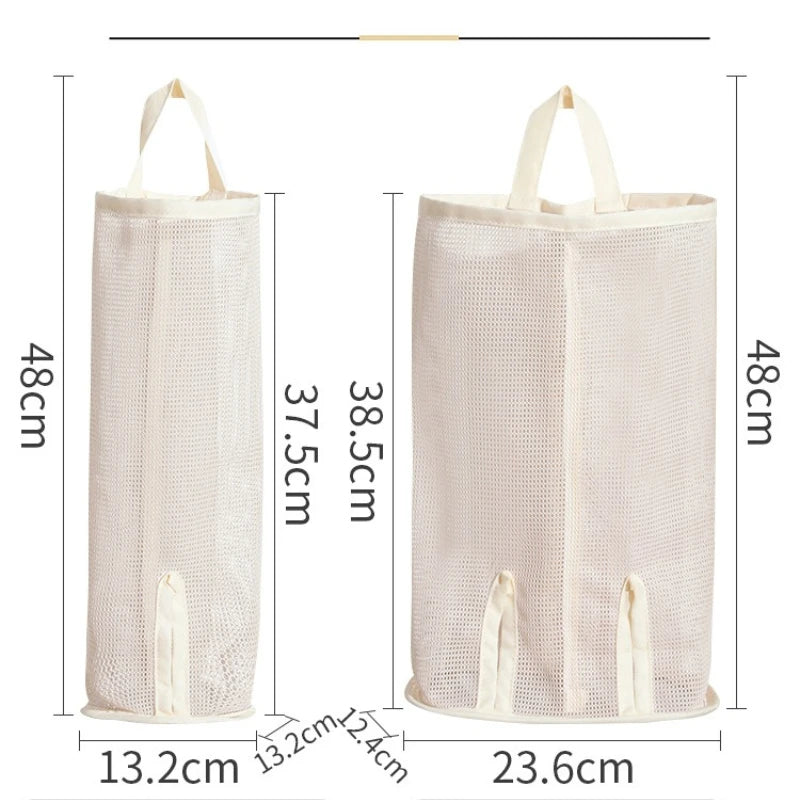 Mesh Hanging Storage Bag for Cat Toys - Wall-Mounted Pet Toy Organizer & Shelf Storage Basket (1-Pack)