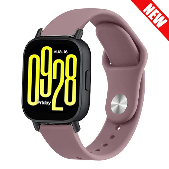 22mm Silicone Sport Watch Band – Replacement Breathable Smartwatch Strap, Unisex