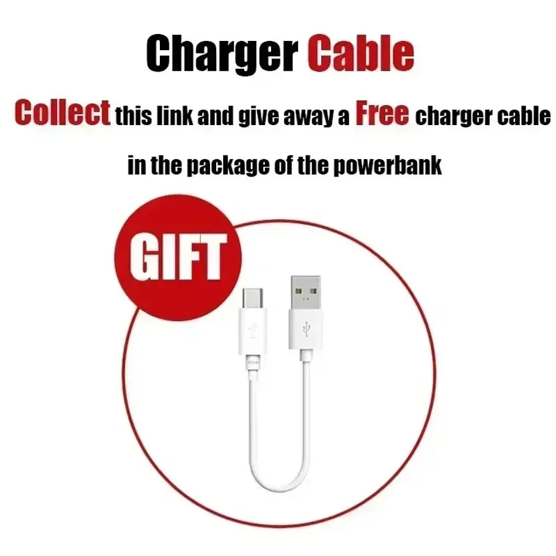 50000mAh Ultra-Thin Magnetic Power Bank – MagSafe Wireless Fast Charging, 120W Portable Charger with LED Display