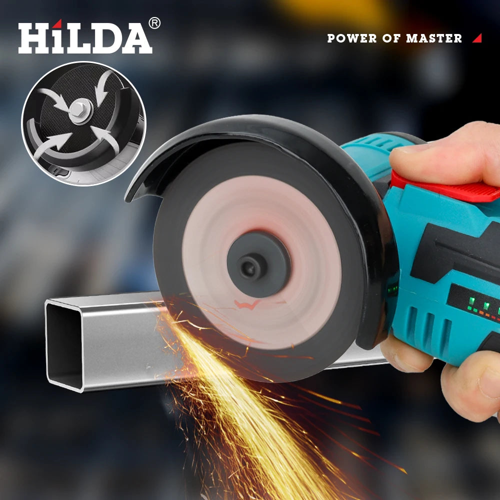 12V Mini Cordless Angle Grinder 76mm (3-inch) — Rechargeable Cutting, Grinding & Polishing Tool for DIY