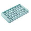 33-Cavity Round Ice Ball Tray – PP Plastic Whiskey & Cocktail Sphere Mold, Popsicle & Lollipop Maker