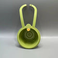 Press-Down Drain Basket Food Strainer & Sink Organizer for Kitchen and Bathroom