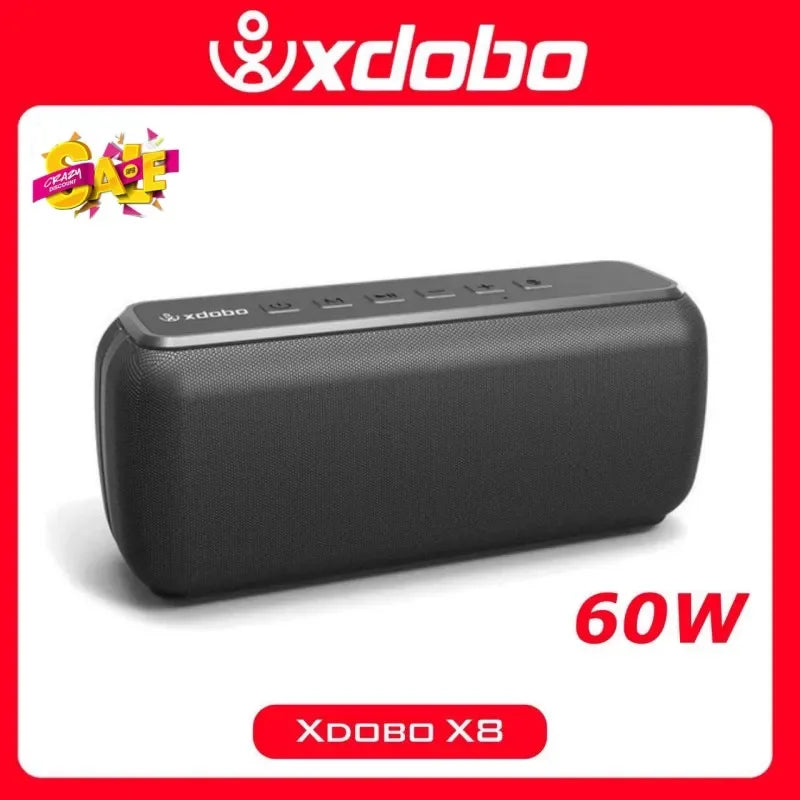 60W Portable Bluetooth Speaker (Bluetooth 5.0) – 6600mAh Power Bank, IPX5 Waterproof, TWS Wireless Bass Boombox