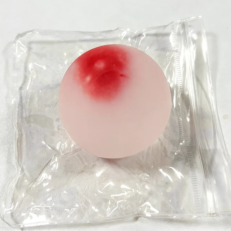 Blue Maltose Squishy Stress Relief Toy - Soft Transparent Slow-Rebound Sensory Fidget