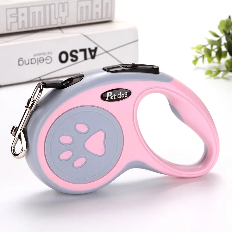 Retractable Nylon Dog Leash 3m/5m (9.8/16.4 ft) Extendable Lead for Small & Medium Dogs and Cats