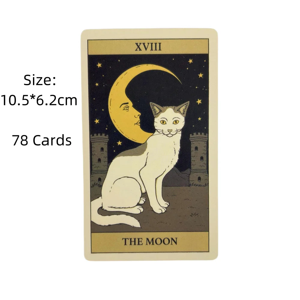 Cats Rule the Earth 78-Card Tarot & Oracle Deck — English Divination Cards