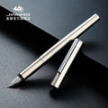 Luxury All-Steel Fountain Pen - Titanium EF/F Nib, 5.5 in (14 cm) Compact Calligraphy & Office Pen