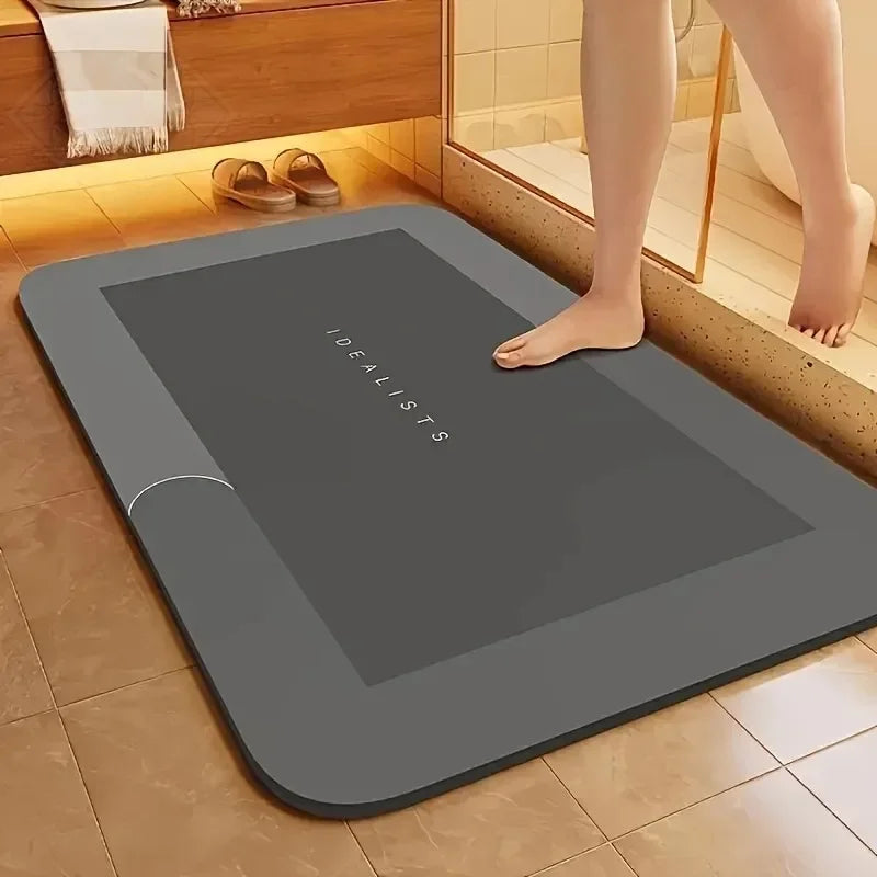 Diatomaceous Earth Bath Mat – Super Absorbent Non-Slip Quick-Dry Floor Mat (40×60 cm / 50×80 cm)