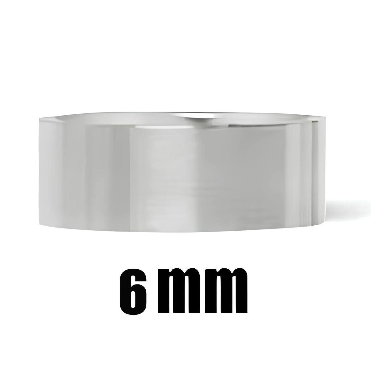 8mm Matte Stainless Steel Unisex Gothic Punk Ring view 13