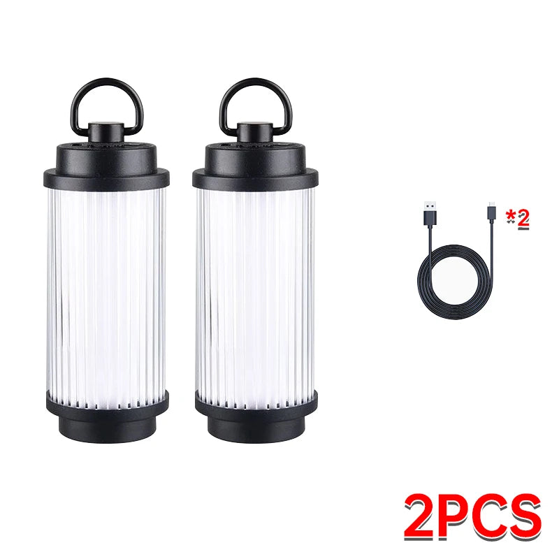 Mini Rechargeable LED Camping Lantern – 3-Mode Portable Outdoor Tent Light with Magnetic Base & USB-C