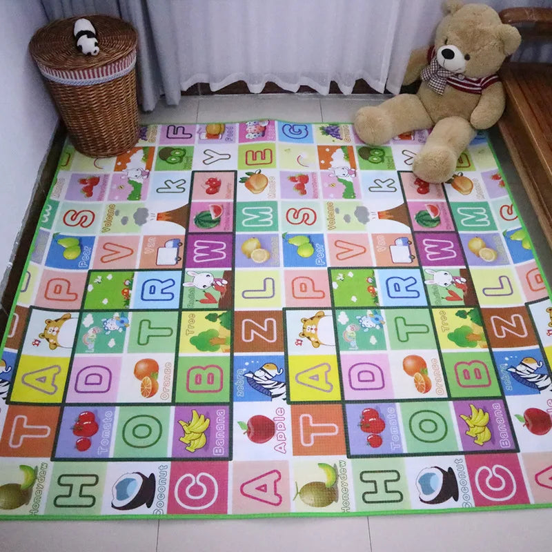 Baby Play Mat 120×90 cm (47.2×35.4 in) EPE Foam Activity Gym Crawling Mat Waterproof Play Rug for Infants & Kids