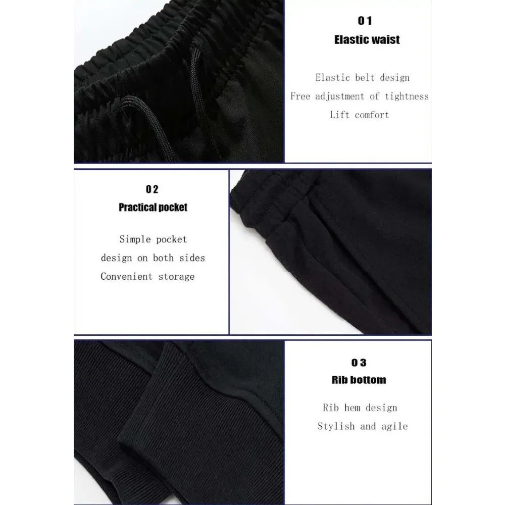 Men's Fleece Joggers – Thermal Sweatpants for Running & Gym, Slim Ankle-Length Workout Pants