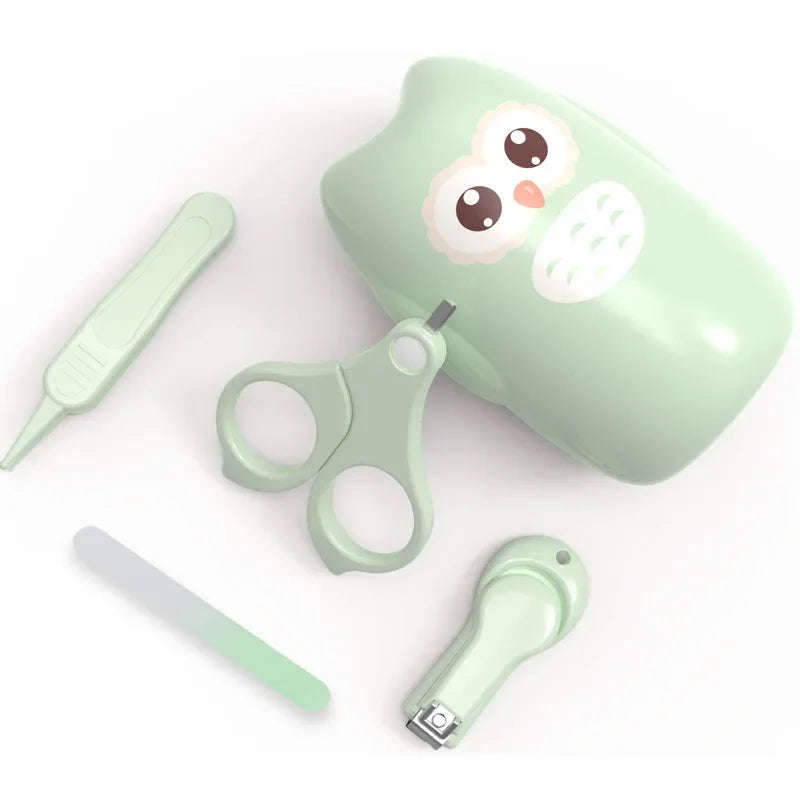 Newborn & Infant Baby Nail Care Kit, Safety Nail Scissors Trimmer Tweezers with Storage Box
