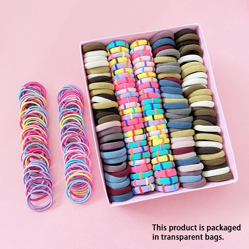Girls Hair Accessories Set – Elastic Hair Bands, Headbands & Edge Clips for Babies and Toddlers