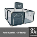 Baby Playpen Indoor Playard with Pull Rings – Ball Pit Compatible Activity Fence & Child Safety Barrier