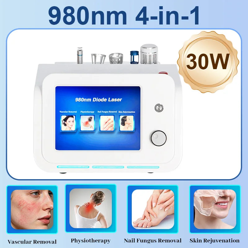 980nm 6-in-1 Diode Laser Machine – Fat Reduction, Vascular & Nail Fungus Removal, Skin Rejuvenation