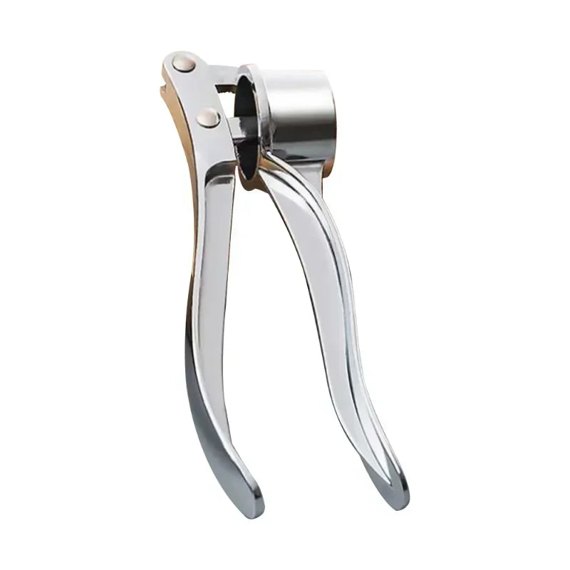 Stainless Steel Garlic Press - Handheld Garlic Crusher & Ginger Mincer for Kitchen