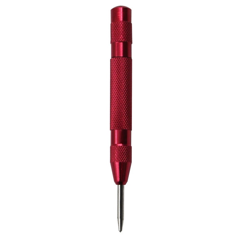 Automatic Center Punch Tool - Spring-Loaded Metal & Wood Marking Punch for Carpentry & Joinery