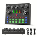 Audio Mixer with Voice Changer - Podcast Sound Card for Phone, Gaming, Karaoke & Live Streaming
