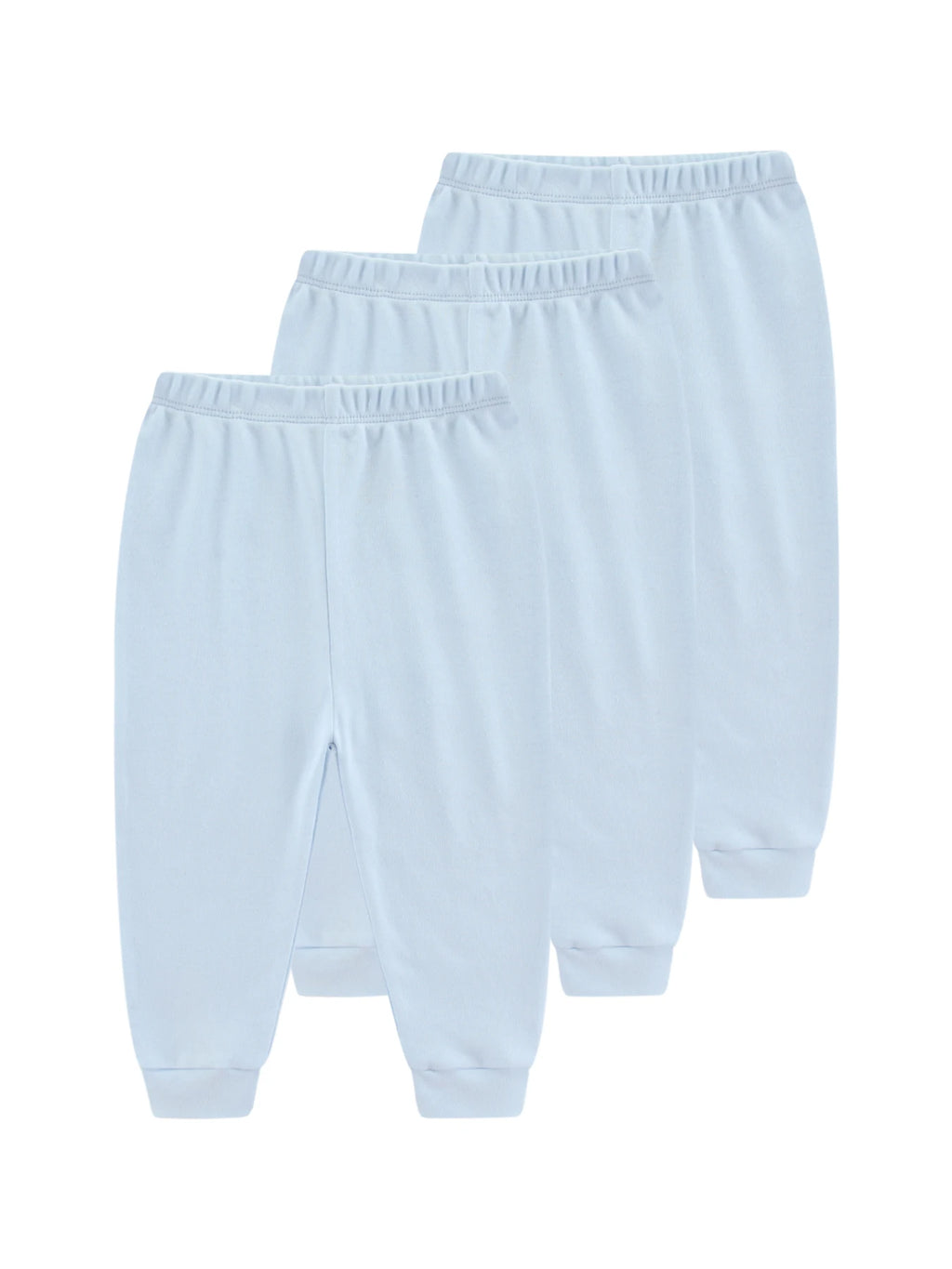 1/3-Pack All-Season 100% Cotton Baby Pants (0-12 Months) Soft Unisex Infant Trousers Elastic Waist Cartoon Print