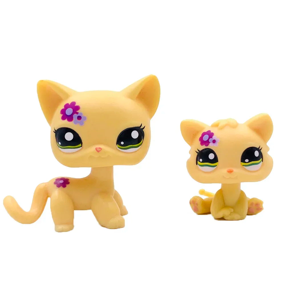 2-Pack Mini Pet Figurines — Cute Dog & Cat PVC Bobble Head Collectibles, 1.5–2 in (4.8–5.5 cm)