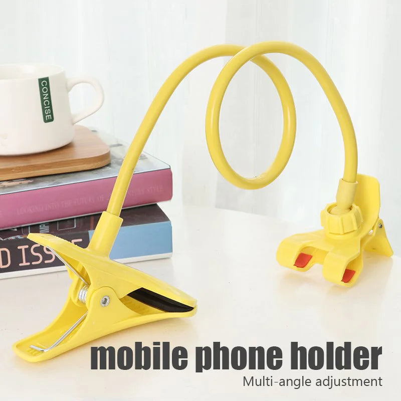 Universal Flexible Phone Holder — Adjustable Lazy Clip Mount for Bed, Desk & Headrest (Smartphone Stand)