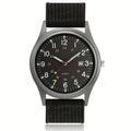 Men's Large Dial Quartz Watch 38mm (1.5 in) - Luminous Hands, Alloy Case & Bracelet, Fashion Casual