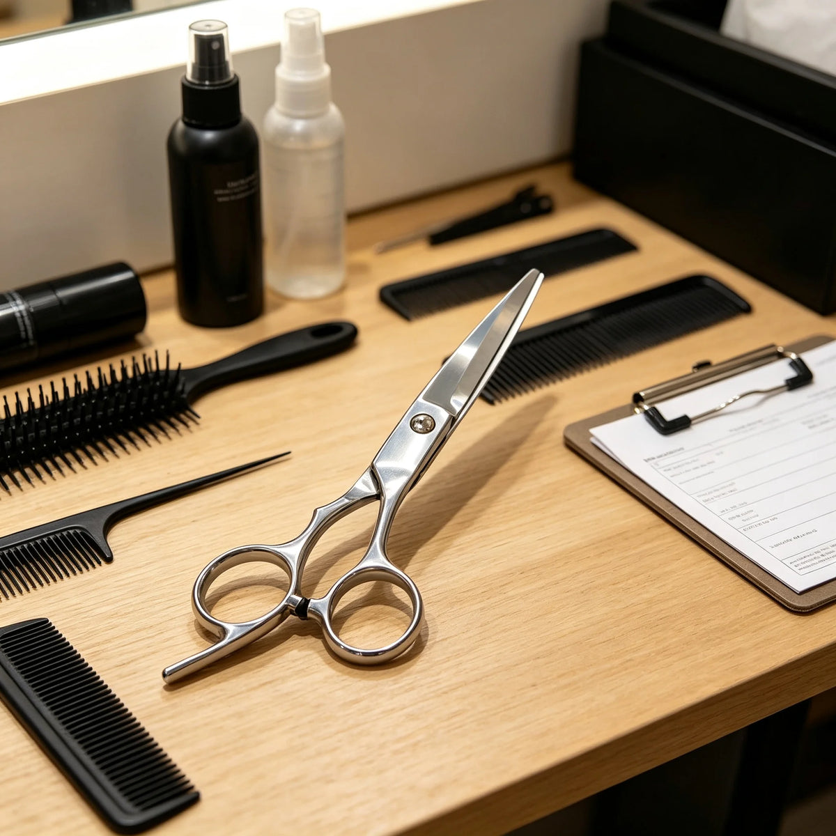 6.5-Inch (16.5 cm) Professional Hairdressing Scissors - Salon Flat Shears for Cutting, Trimming & Thinning