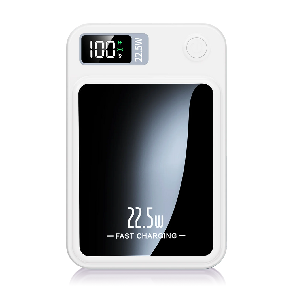 10000mAh Magnetic Wireless Power Bank 22.5W PD USB-C Foldable Stand LED Display – Magnetic Charger for Smartphones