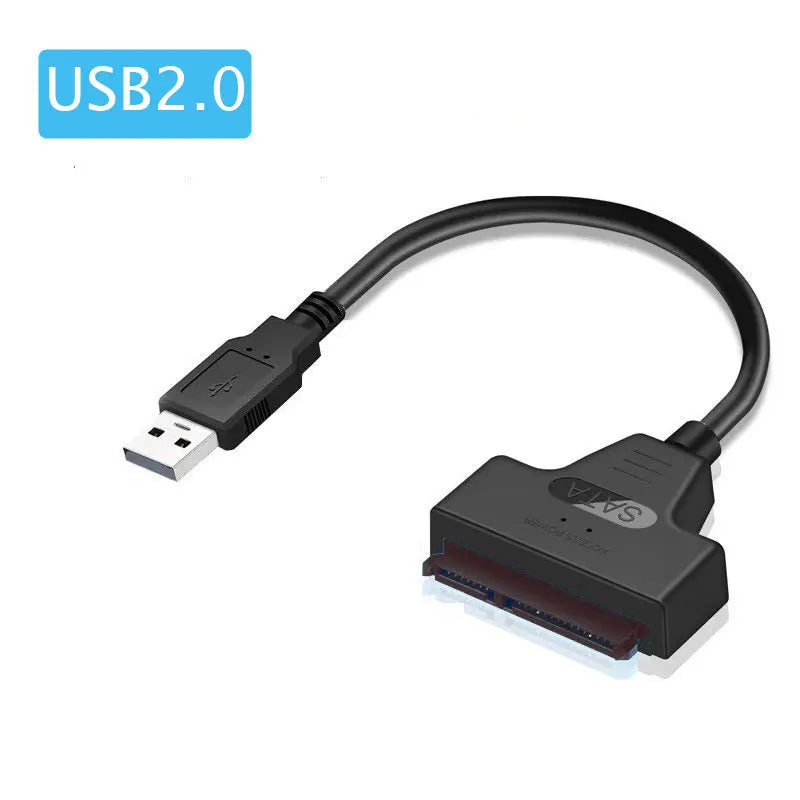 USB 3.0 to SATA III 22-Pin Adapter Cable for 2.5-Inch (63.5 mm) HDD/SSD — Up to 6 Gbps, USB 3.0/2.0 Compatible