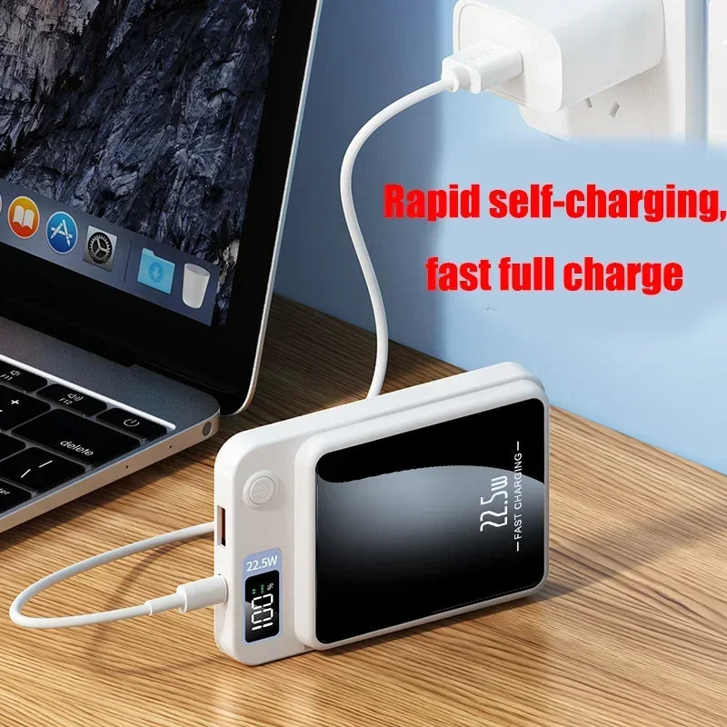 Wireless Magnetic Power Bank 22.5W Fast Charge – 50,000/100,000/200,000mAh Portable Qi Powerbank with 15W Wireless, USB-C & LED Display