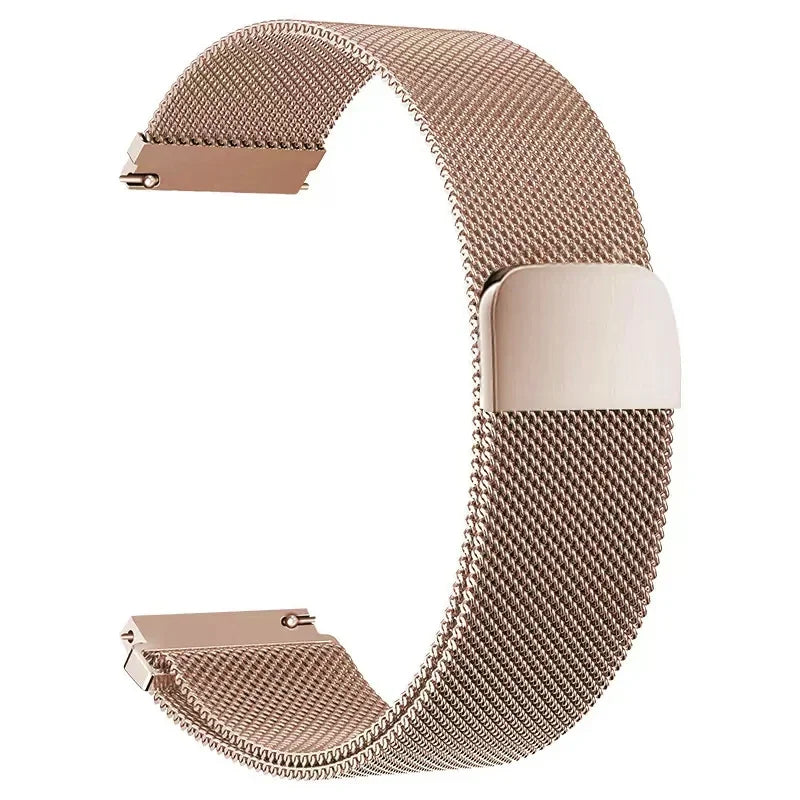 Stainless Steel Magnetic Milanese Loop Watch Band – 18/20/22mm Replacement for Smartwatches