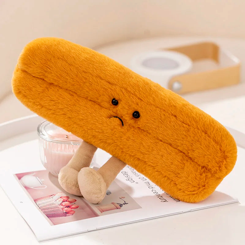 Cartoon Egg and Toast Plush Pillow Breakfast Stuffed Doll Cute Food Plush Gift