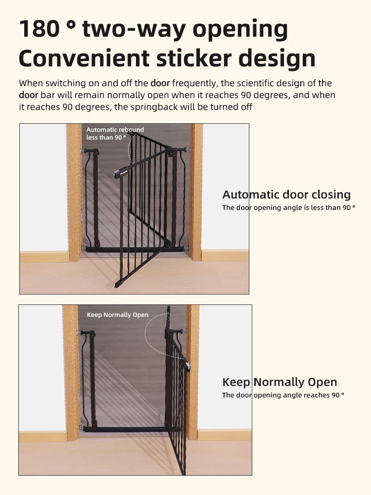 Adjustable Baby Playpen & Safety Gate for Stairs — Child and Pet Security Door