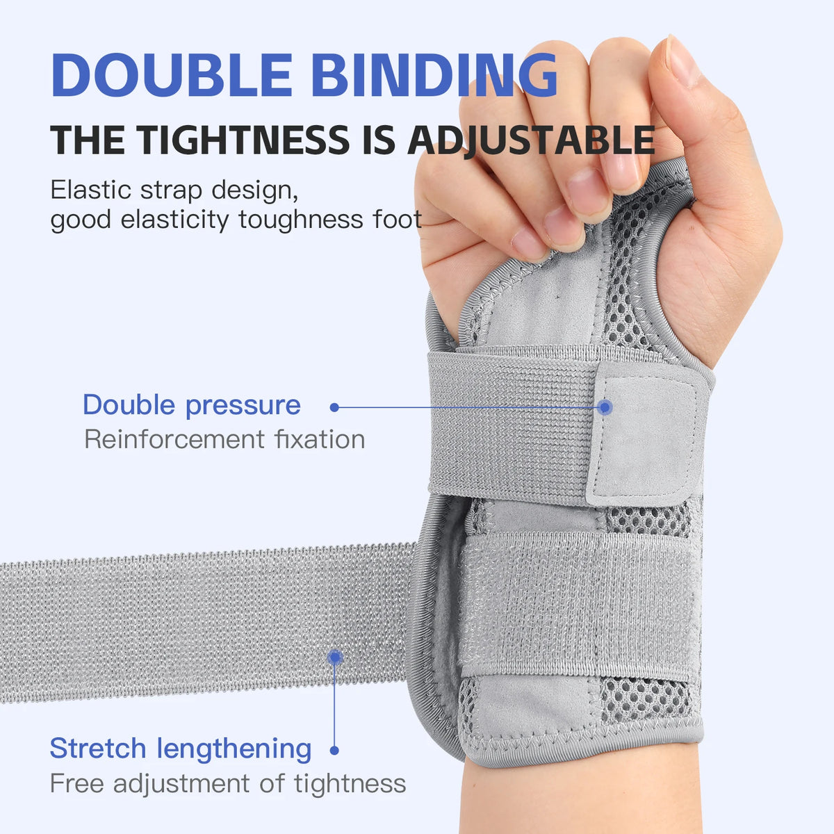 Adjustable Wrist Brace with Splint for Carpal Tunnel Relief - Support for Arthritis, Tendonitis & Sprains (Unisex)