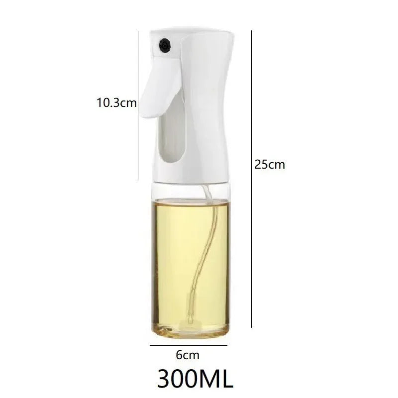 Olive Oil Spray Bottle for Cooking Reusable Food-Grade Oil & Vinegar Mister 200/300/500ml (6.8/10.1/16.9 fl oz)