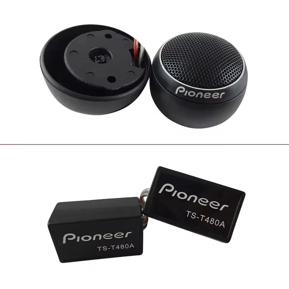 Silk Dome Car Tweeter Speakers – Universal 12V Car Audio Tweeters, 80W RMS (600W Peak), 1 in (25.4 mm)
