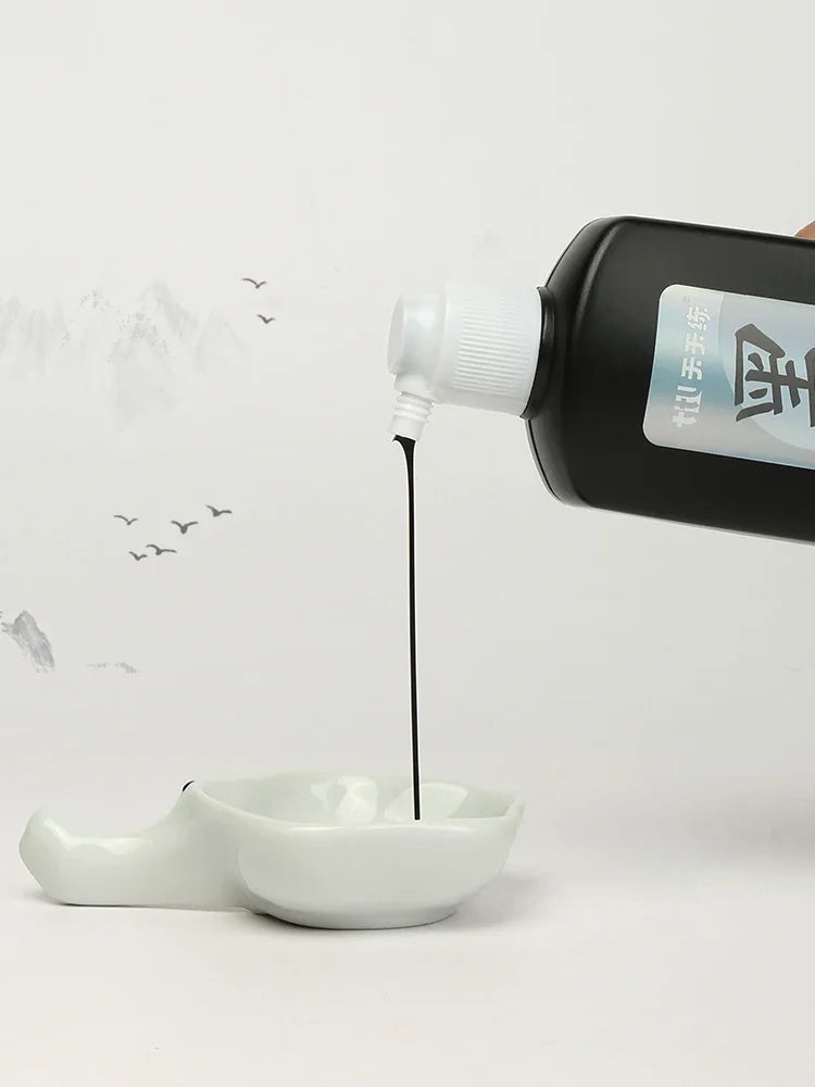 Sumi Liquid Ink 50/100/250 ml (1.7/3.4/8.5 fl oz) - Professional Calligraphy & Brush Painting Ink