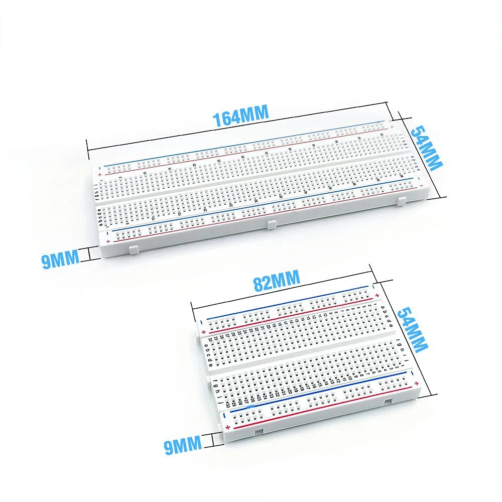 Solderless Breadboard Kit 830/400 Tie-Point with Switchable 3.3V/5V On-Board Regulator